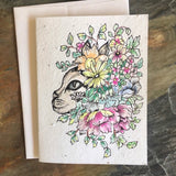Handpainted Plantable Cards-Wildflower Seeds in Paper