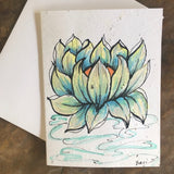 Handpainted Plantable Cards-Wildflower Seeds in Paper