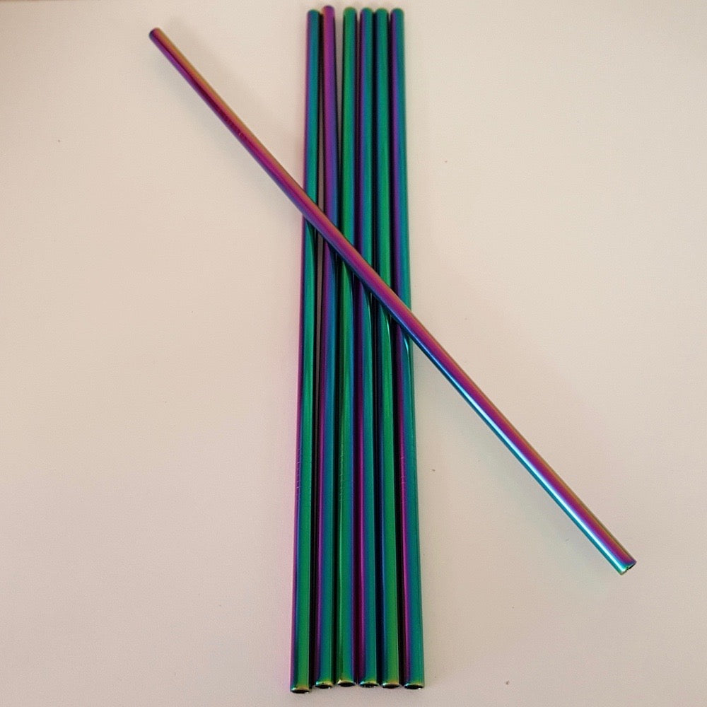 Stainless Steel Straws in 5 Colors