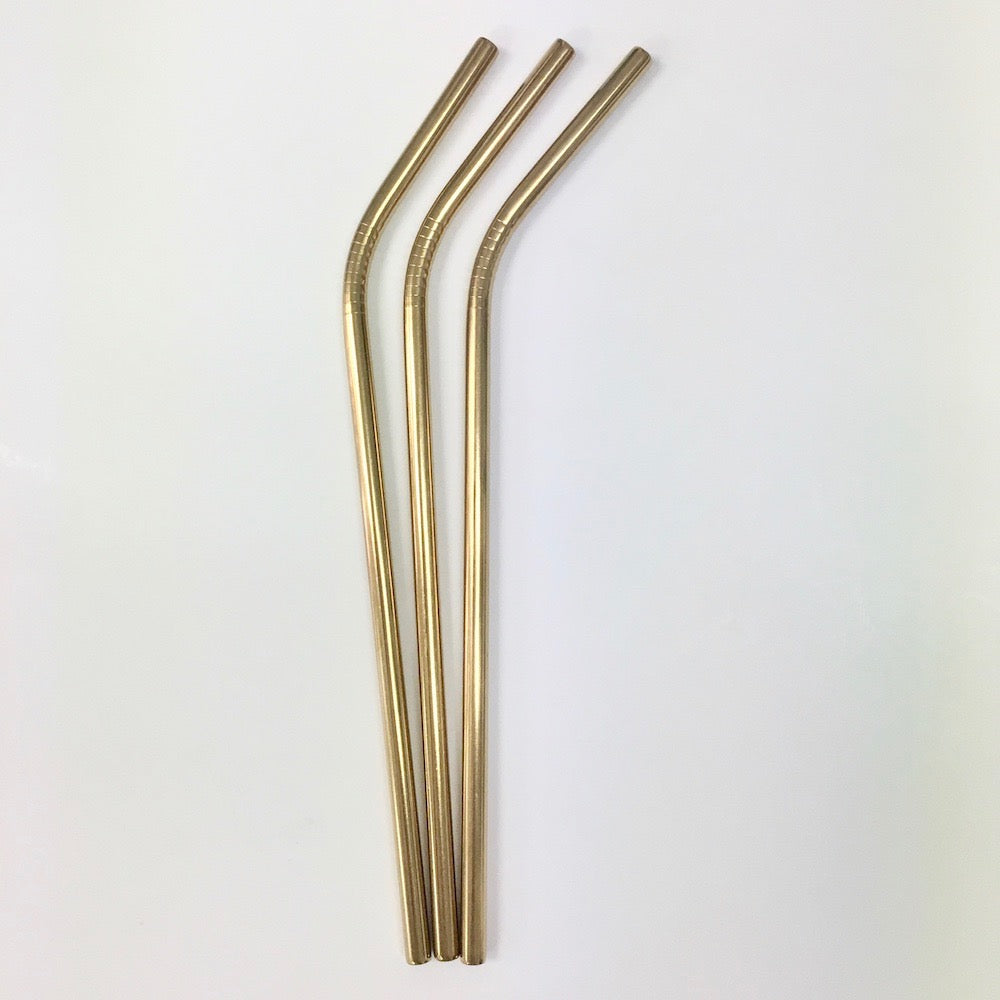 Bent Stainless Steel Straws