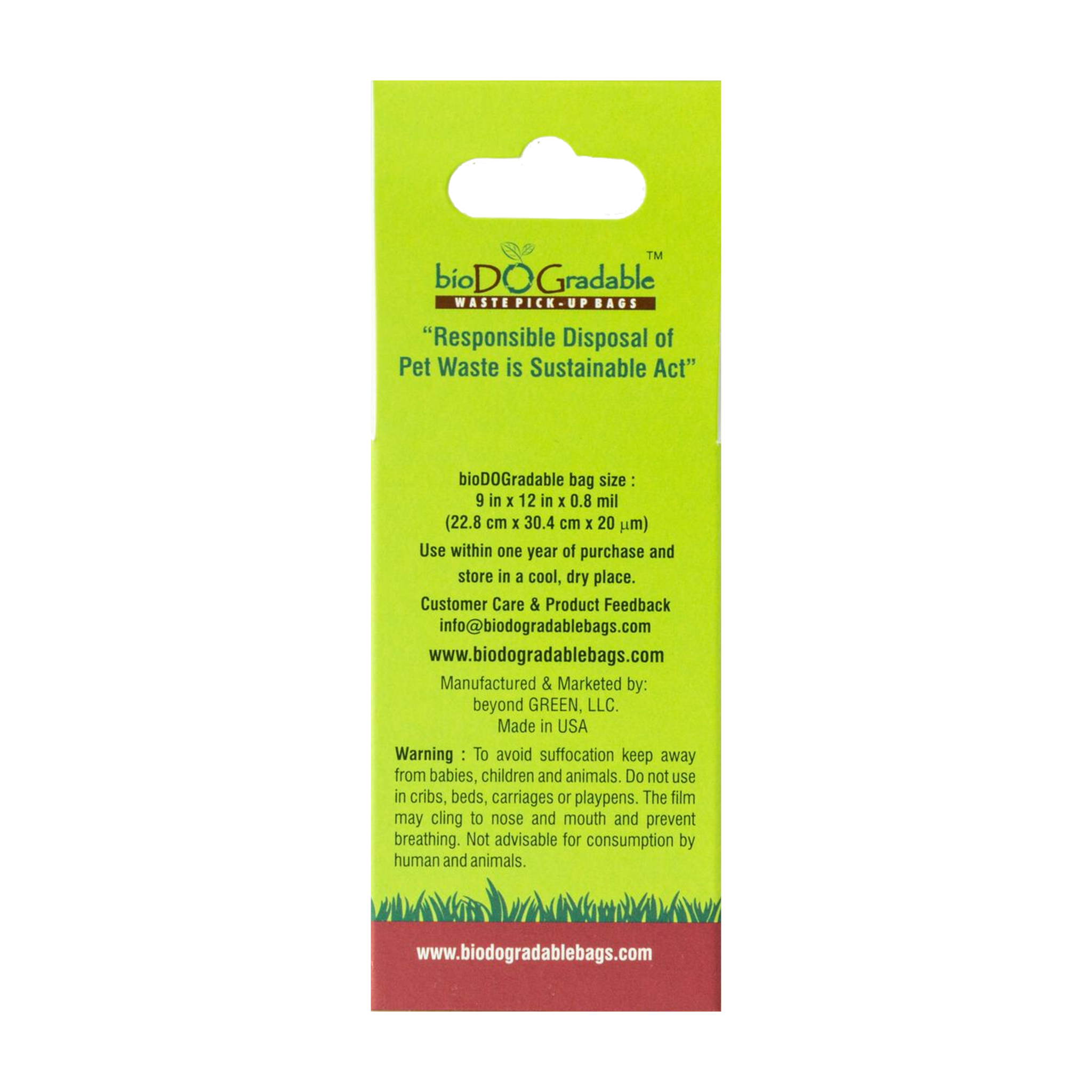 Leash Dispenser with 15 Dog Poop Bags