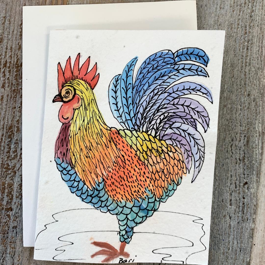 Handpainted Plantable Cards-Wildflower Seeds in Paper