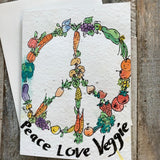 Handpainted Plantable Cards-Wildflower Seeds in Paper