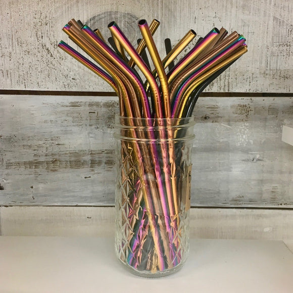 Bent Stainless Steel Straws